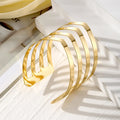 VKME Punk Style Big Circle Multi Layered Bracelet Set for Women Jewelry