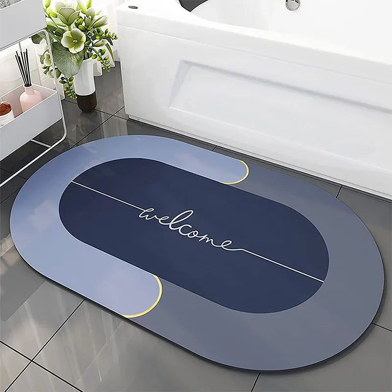 Diatomite Diatomaceous Earth Bath Mat Soft Bathroom Quick Dry Diatom Bathroom Floor Mat Bathroom Door Mats
