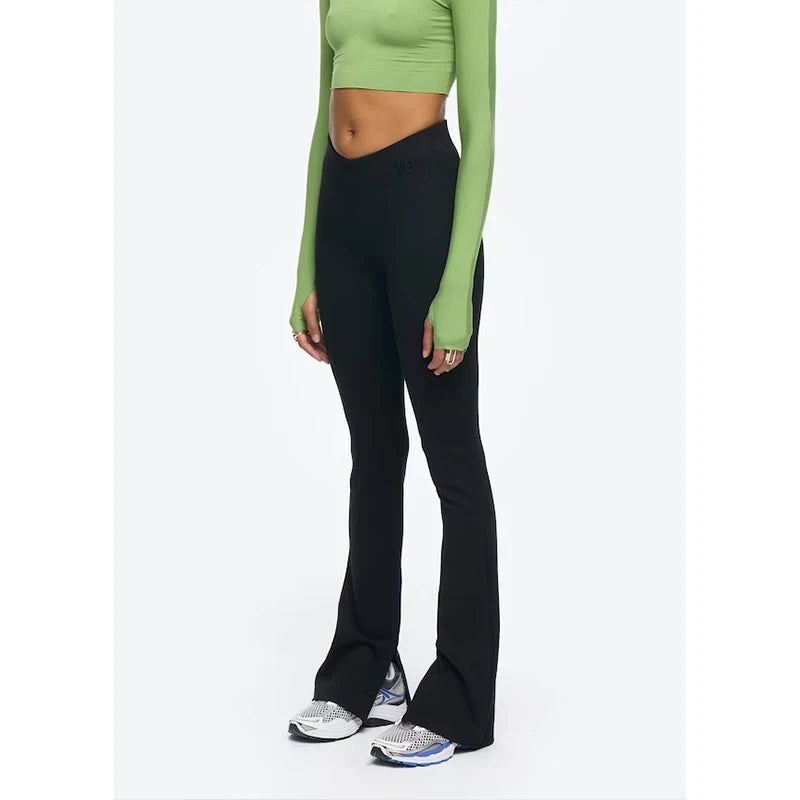 High Quality Sport Fitness Active Wear Leggings High Waist Gym Workout Flare Yoga Pants Women