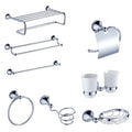 Modern Chrome Finished Stainless Steel  Bathroom Accessories Towel Rack Set Bathroom Kit