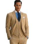 Customized 2025 Latest Khaki Formal Men Suits for Tuxedo Wedding Business Groomsmen Business for Groom Arket blazer Sets