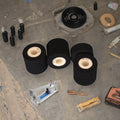 Food Packages Label Date Print Hot Ink Roller  Dia36mm Height 32mm for MY 380F Black Solid Hot Ink Roll
