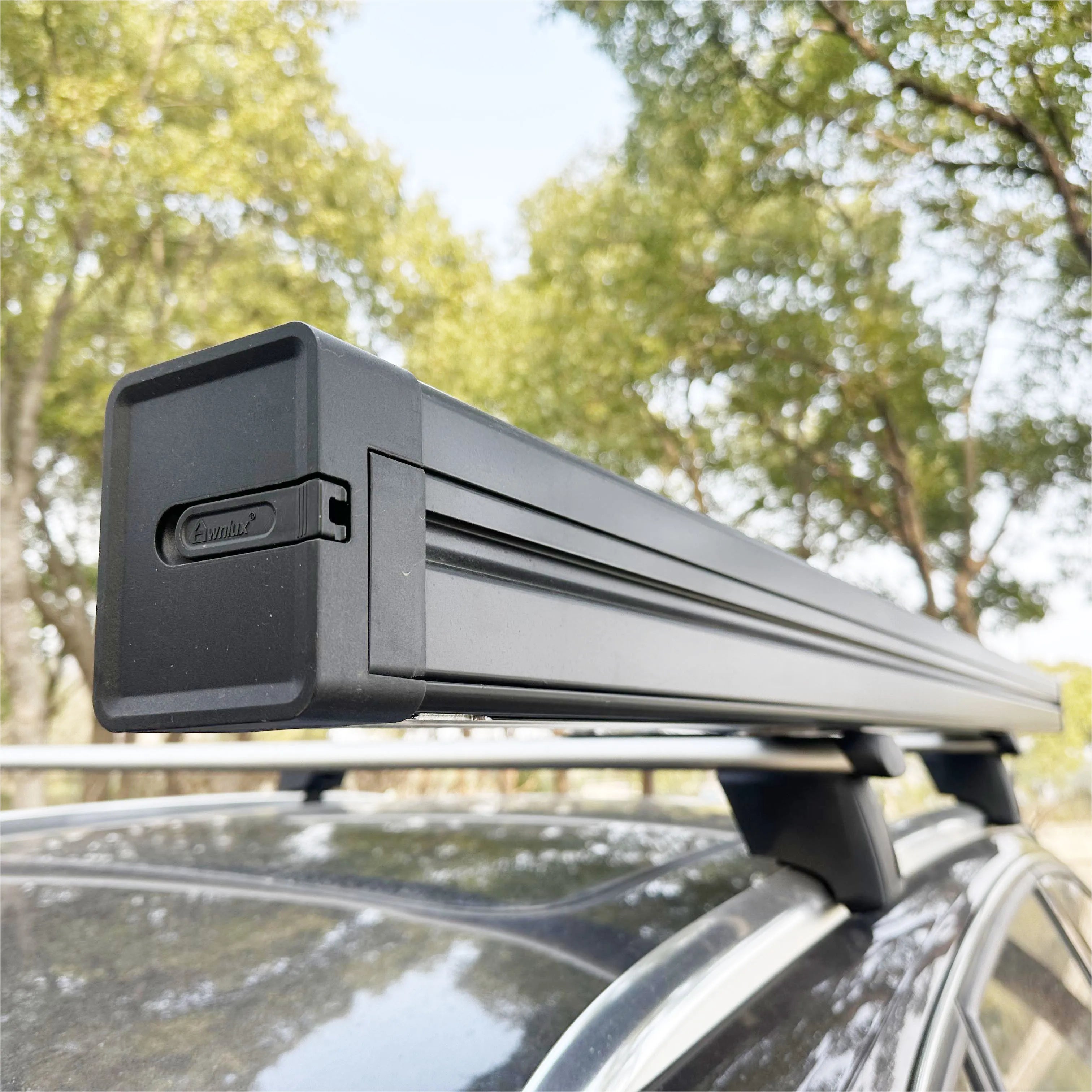 2*2.5M Semi-automatic Aluminum case Car Roof Side Awning 4x4 4wd Awning