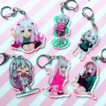 Cute Pendant Double Sided Pattern Izumi Sagiri Eromanga Sensei Anime Acrylic Keychain