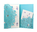 Laser Cut Hollow Rose Pocket Wedding Invitation Card Factory Opening Business Party Greeting Card for Engagement Birthday Party