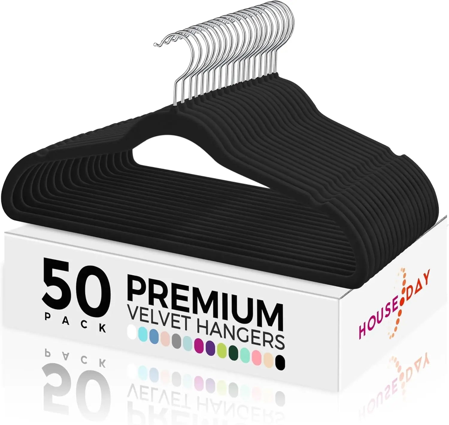 Custom Wholesale Velvet Clothes Hangers Black White Non-slip Suit Coat Pants Fabric Flocked Hangers