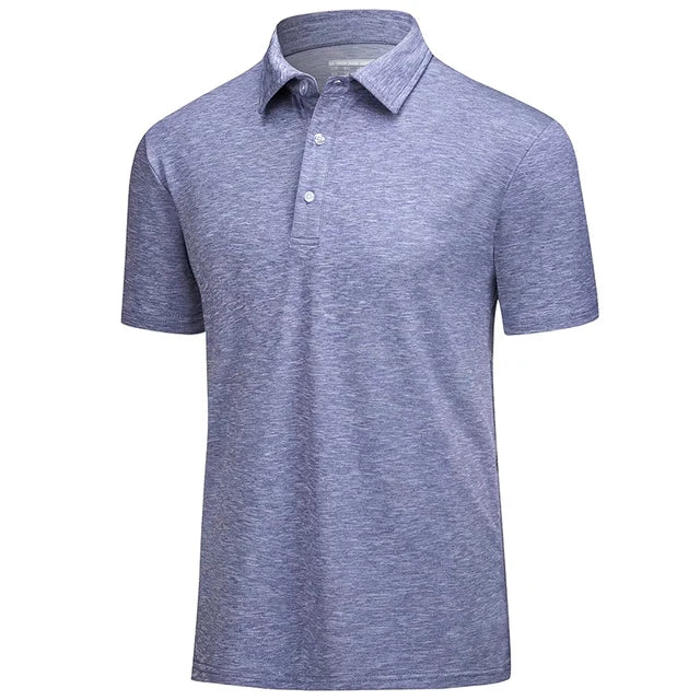 Cheap Wholesale Men's Summer Breathable Lightweight Short Sleeve Golf Polo T-Shirts Casual Office Sports Shirts