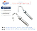 Steel Sleeve Anchor with Eye or Hook Bolt Inch System Measurement J Bolt Hook Anchor Bolt Wedge Anchor