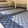 Heavy Duty Interlocking Garage Floor Tiles - PP Plastic Modular Mat for Car Wash Room & Workshop