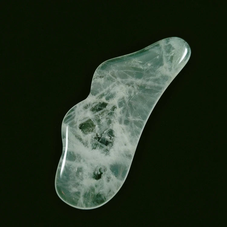 DIY Clear Quartz Gua Sha Wholesale Natural Gemstone Jade Gua Sha Tool for Face