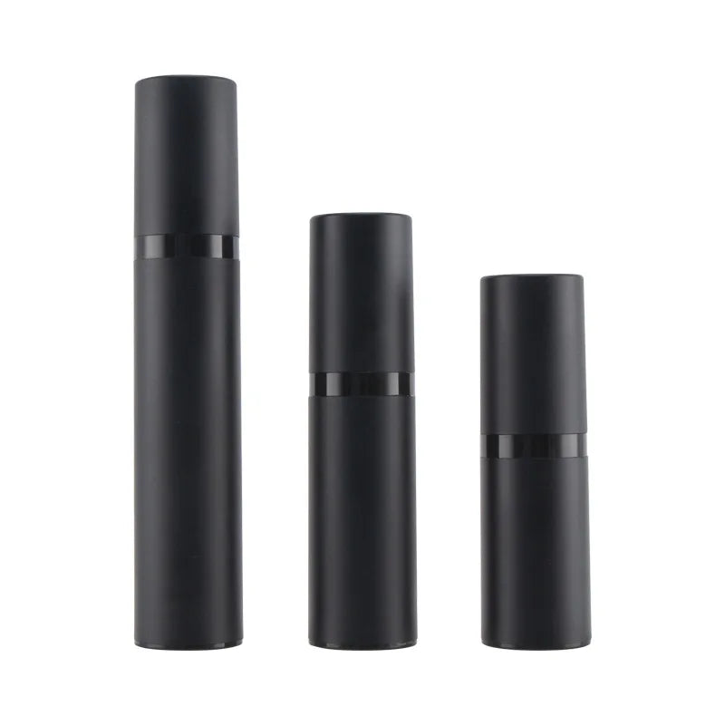 Customized 15ML 30ML 50ML Black Essence Cream Eye Cream Plastic Bottle with Vacuum Pressed Prayer
