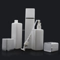 Luxury Custom 300ml 400ml 500ml Pump Sprayer Dispenser Liquid Soap Packaging HDPE Square Shampoo Conditioner Lotion Bottles