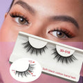 Flat Band Eye Lashes Wholesale Natural Full Strip False Eyelashes Wispy Faux Mink Lashes Cruelty-Free Reusable Handmade