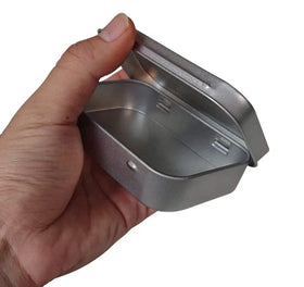 Factory Wholesale Food Safe Tinplate Empty Silver Altoids Tin Box with Hinged Lid Custom Design 95x60x21