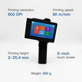 25.4 Mm 1 Inch Handheld Portable Tij Inkjet Printer for Label Date Barcode Expire Date Serial Numbers Batch Printing
