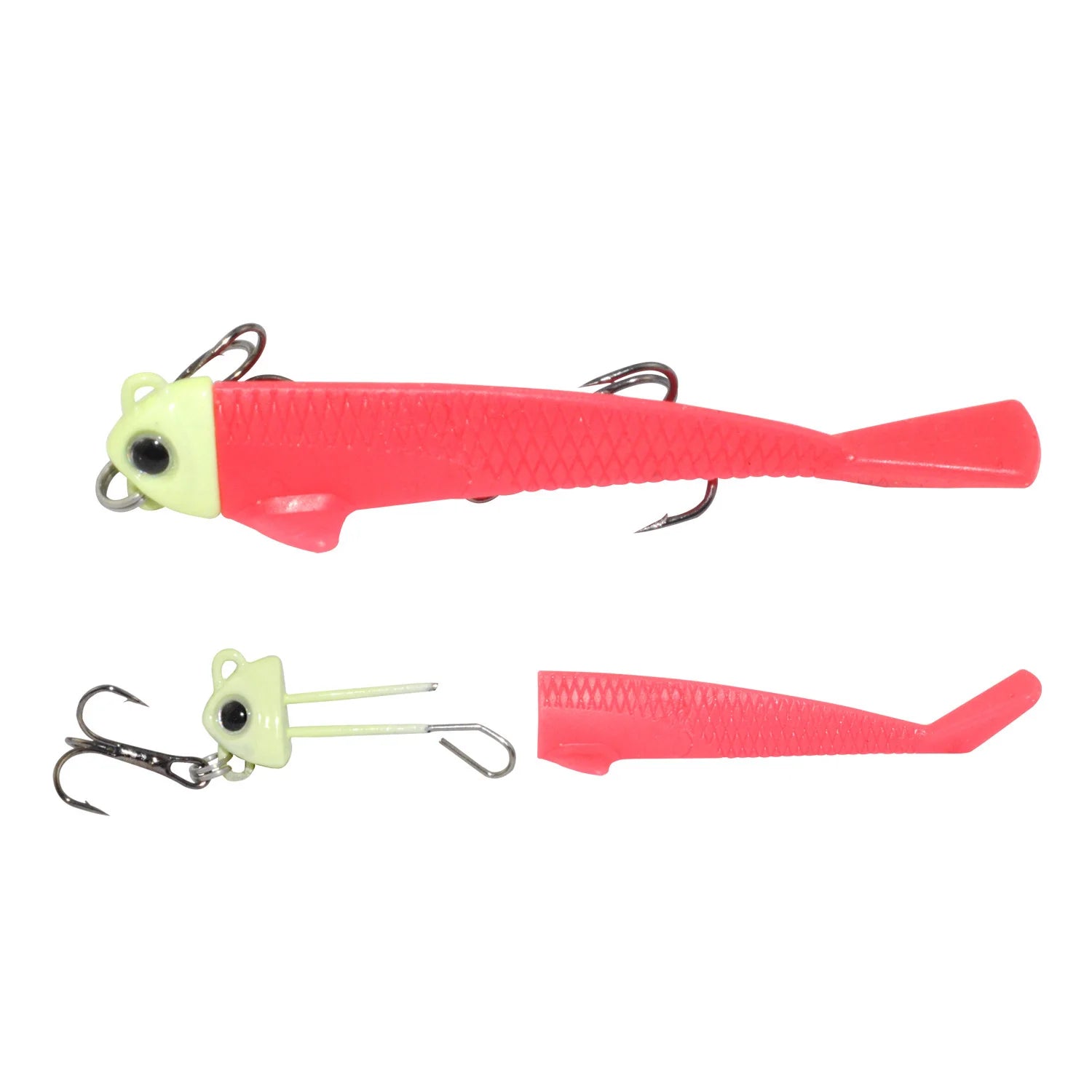 Factory Luminous Lead Head Soft Lure for Night Fishing 8g 10g 12g TPE  Environmentally Friendly Fishing Lure for Belt Fish