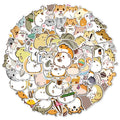 Kawaii Hamster 100pcs Waterproof Vinyl Animal Stickers Cute Cartoon Decals for Laptop Water Bottles Guitar Kids Teens Adults