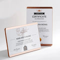 2026 New Design Wooden Business Authorized Brand Annual Metal Acrylic Trophy Award Plaque Custom
