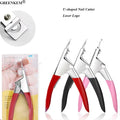 Professional Stainless Steel Rainbow Nail Cutter Nail Extension Acrylic False U-shaped Nail Scissors