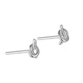 Designer Knot Stud 925 Sterling Silver Twisted Gold Plated Tiny Earrings Set for Women Gift Fine Jewelry Wholesale