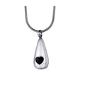 Customized New Fashion Stainless Steel Silver Mini Cremation Urns Bottle Heart Pendant Necklace Pet Urns for Dogs Ashes
