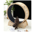 2025 Wooden Sports Running Cat Treadmill Exercise Wheel Pet Training Supplies Fiber Board Cat Toy Fun for Cats