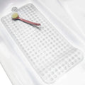 88x40CM Premium Extra-Long Anti-Slip Bathtub Mat with Drain Holes and Strong Suction Cups for Shower and Bathtub Safety Bath Mat MegaBDM