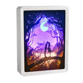 Factory Supply  Newly  3D Shadow Box Frames Papercut Light Boxes Couple Kiss Design Shadow Box Frame