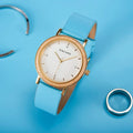Ladies Sport Business Quartz Wristwatch 37mm Dial 18mm Band Leather Strap Wooden Case Fashion Gift Box Custom Dropshipping