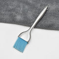 Food Grade Silicone Brush with Stainless Steel Handle for Kitchen Oil Brush Durable BBQ Sauce/Honey/Jam Silicone Brush