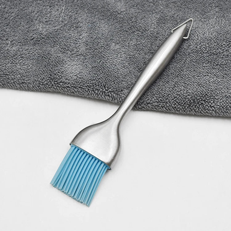 Food Grade Silicone Brush with Stainless Steel Handle for Kitchen Oil Brush Durable BBQ Sauce/Honey/Jam Silicone Brush
