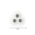 Adhesive Stainless Steel 3 Balls Roller Universal Trash Bin Wheels Storage Box Wheels Roller