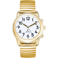 English Spanish Talking Watch for the Blind Visually Impaired Seniors Expanding Strap Watchband Bracelet Quartz Analog Voice Wit