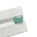 Beautiful Gemstone Light Sea Blue Moissanite 10x12mm Radiant Cut Moissanite Stones Crush Ice