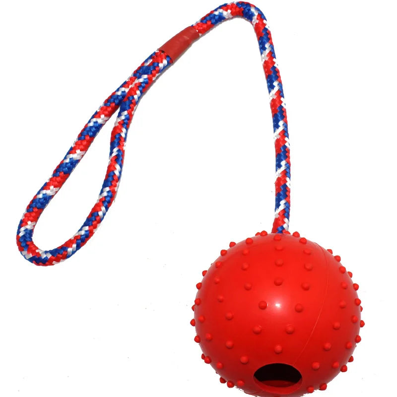 Custom Printed LOGO Spike Ball Threading Rope Pet Toys Eco Friendly Dog Interactive Toy