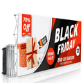 FEAMONT Premium Portable Straight Pop up Banner 10ft Advertising Trade Show Display Stand Exhibition Pop up Banner