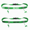 Reflective Triathlon Marathon Running Elastic Race Bibs Number Belt Custom Logo Printed Toggle Racing Tri Belt Race Belt Holders
