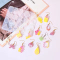 DIY Resin Jewelry Hanging Decoration Mold Small Geometric Silicone Mold for Animal Heart Star Earrings Pendant for Small Spaces