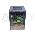 Durable PVC Frame 12x12x18/16x16x24 Inch Push-Up Closure Arboreal Reptile Crested Geckos Breeding Enclosure Crystal-Clear Box