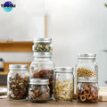 Factory In Stock Wholesale 16oz 32oz Wide Mouth Storage Bottle Honey Food Glass Mason Jars With Split Body Screw Lid