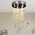 Modern Chandelier Pendant Lights Fancy Crystal Living Room Ceiling LED Hanging Lamp