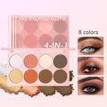 Private Label Multi-use Makeup Palette Wholesale Natural Color Blush Highlighter Palette Face Sculpting Contour Powder Palette