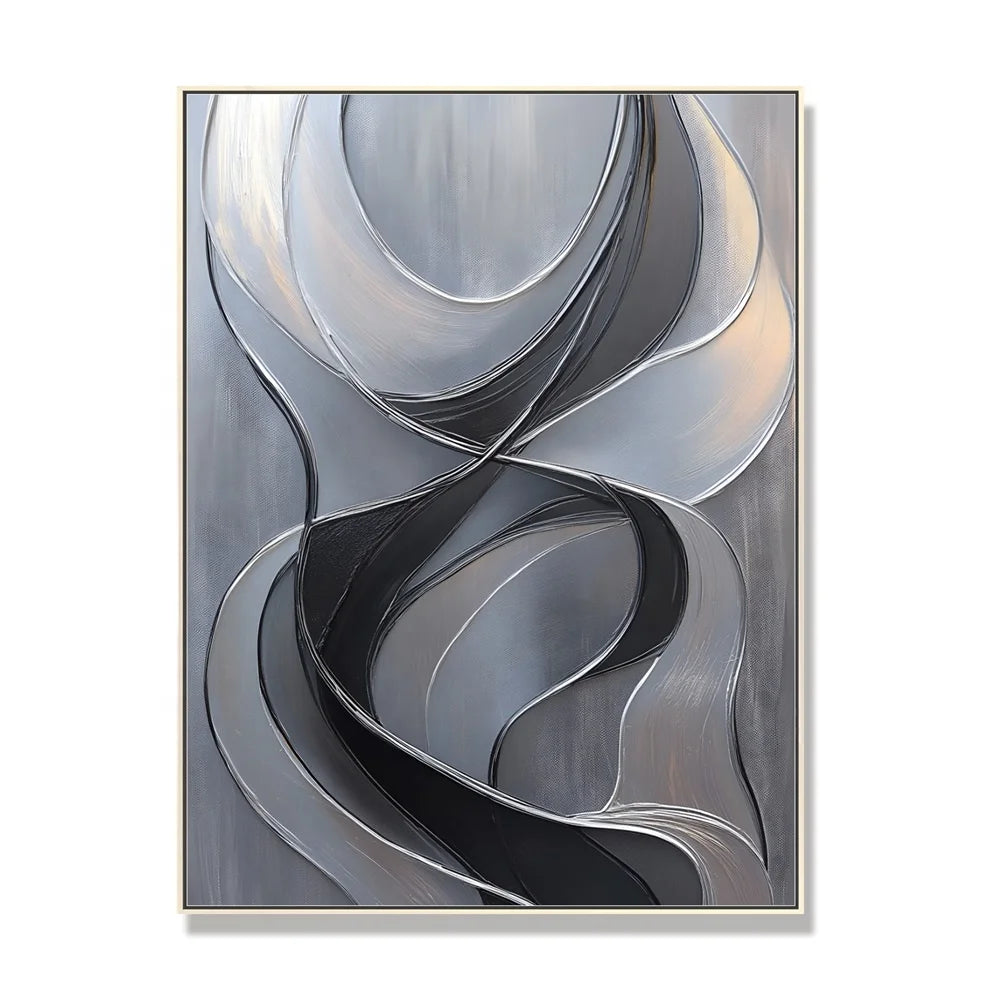 Factory Directly Hotel Project 3D Texture Wall Art Large Abstract Neutral Home Decor Plaster Painting