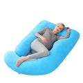 Amity Manufacturer Wholesales Removable Washable Full Body Maternity Pillow Multifunctional Velvet Back Abdominal Body Pillows