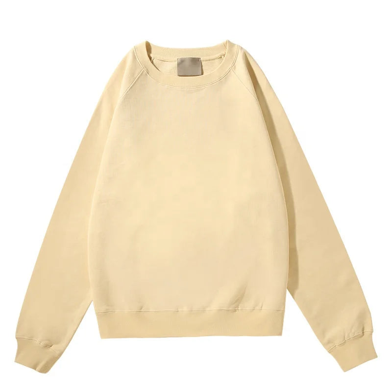 2025 Blank Hoodie Drop Shoulder Mens Sweatshirt Heavyweight Hoodie 460 Gsm Blank Beige Sweatshirt