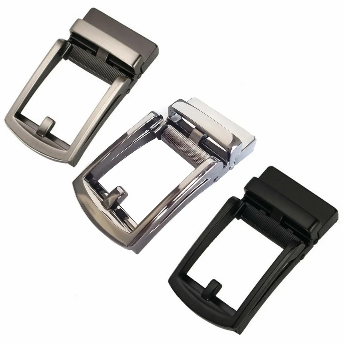 Men's Automatic Slide Buckle Replacements Metal Alloy Ratchet Leather Belt Buckles Accessories