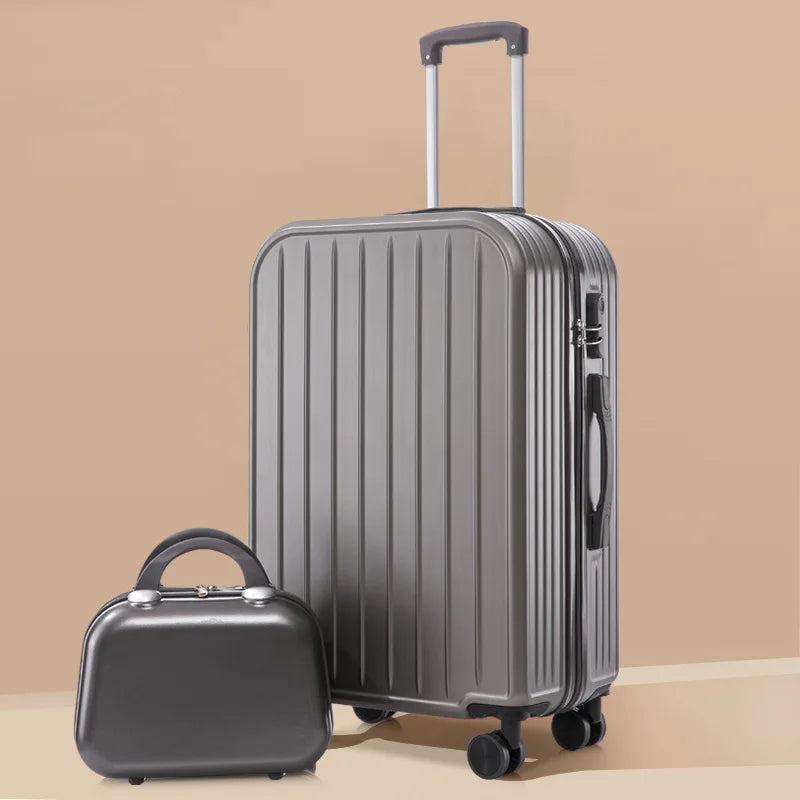 Gift Custom Factory Wholesale Waterproof Hardshell Spinner Luggage Set Detachable Cosmetic Organizer Suitcase Unisex Travel TSA