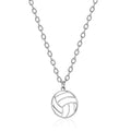 Hip Hop Volleyball Pendant Charm Hollow Round Pendant Necklaces for Men Women