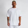 Dry Fit Custom Cut off Workout Fitness Gym T-Shirt for Men Spandex Cotton Breathable Hip Hop Style Knitted