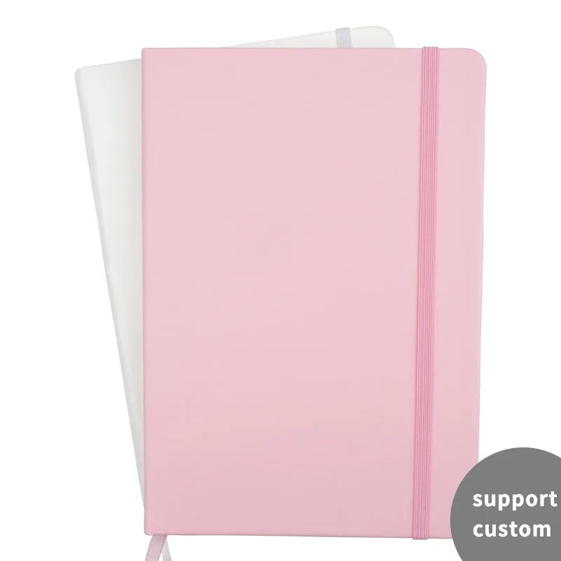 New Wholesale Custom Pu Leather Notebook Hot Glod Stamping Notebook 96/80 Sheets School Office Stationery Supplies Notebook MegaBDM